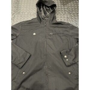 Rare Imperium Jacket Hooded Men Large Full Zip Black Silk Lined Sz Large supreme